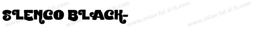 SLENCO BLACK字体转换